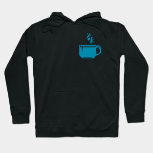 Blue cup pixel art Hoodie